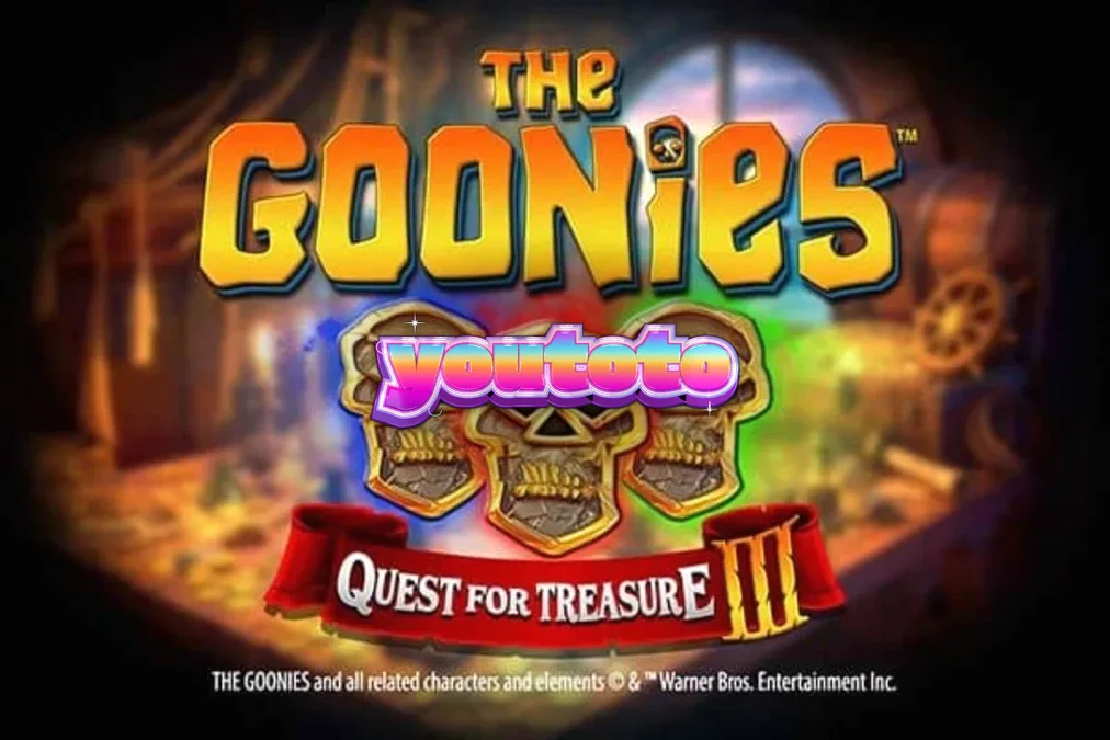 Tampilan visual slot The Goonies Quest for Treasure 3 dengan elemen petualangan bajak laut.
